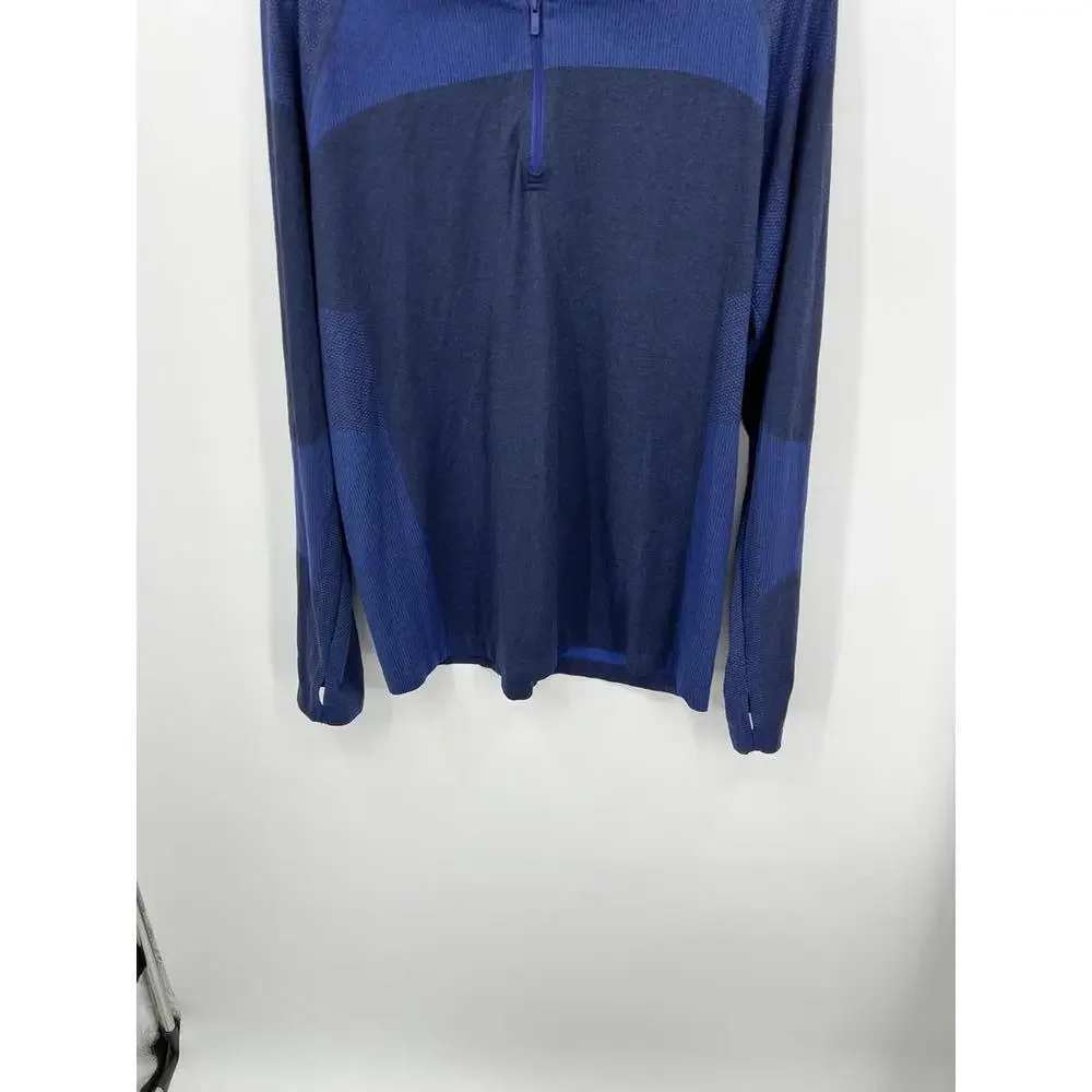 All in Motion Blue Quarter Zip Pullover Long Sleeve Shirt Large‎ Polyester - Picture 5 of 8